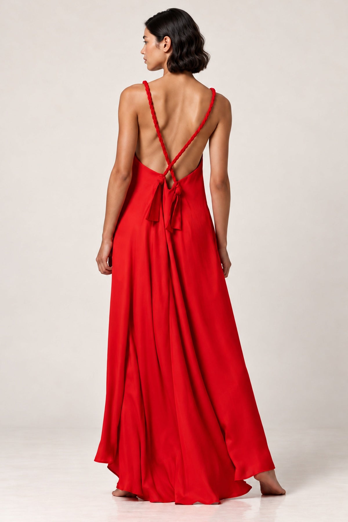 Aurora Maxi Dress - Cherry Rouge