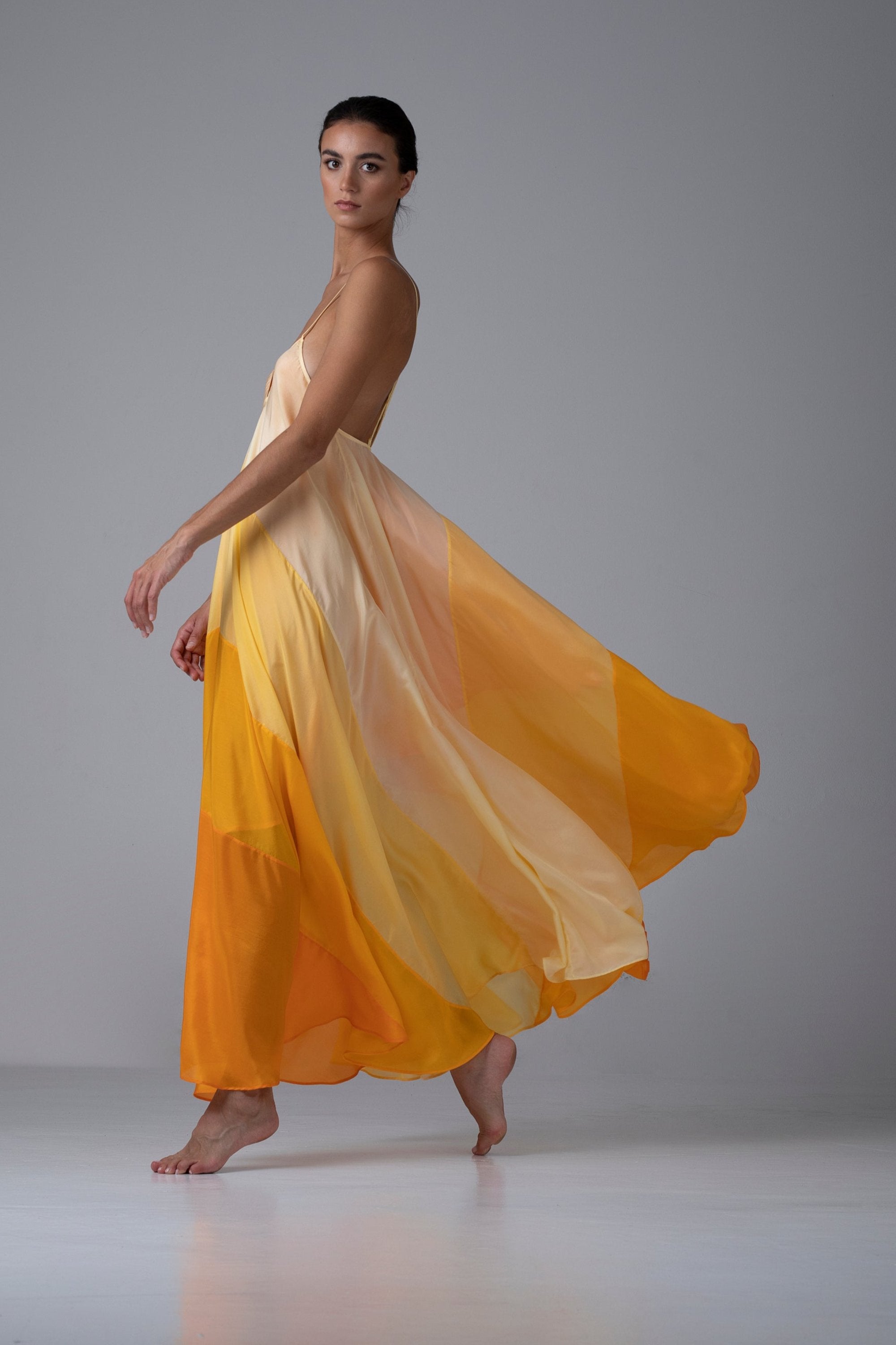 knee length dresses for ladies Modest A-Line Bubble Sleeve La La Maxi Dress main image 0