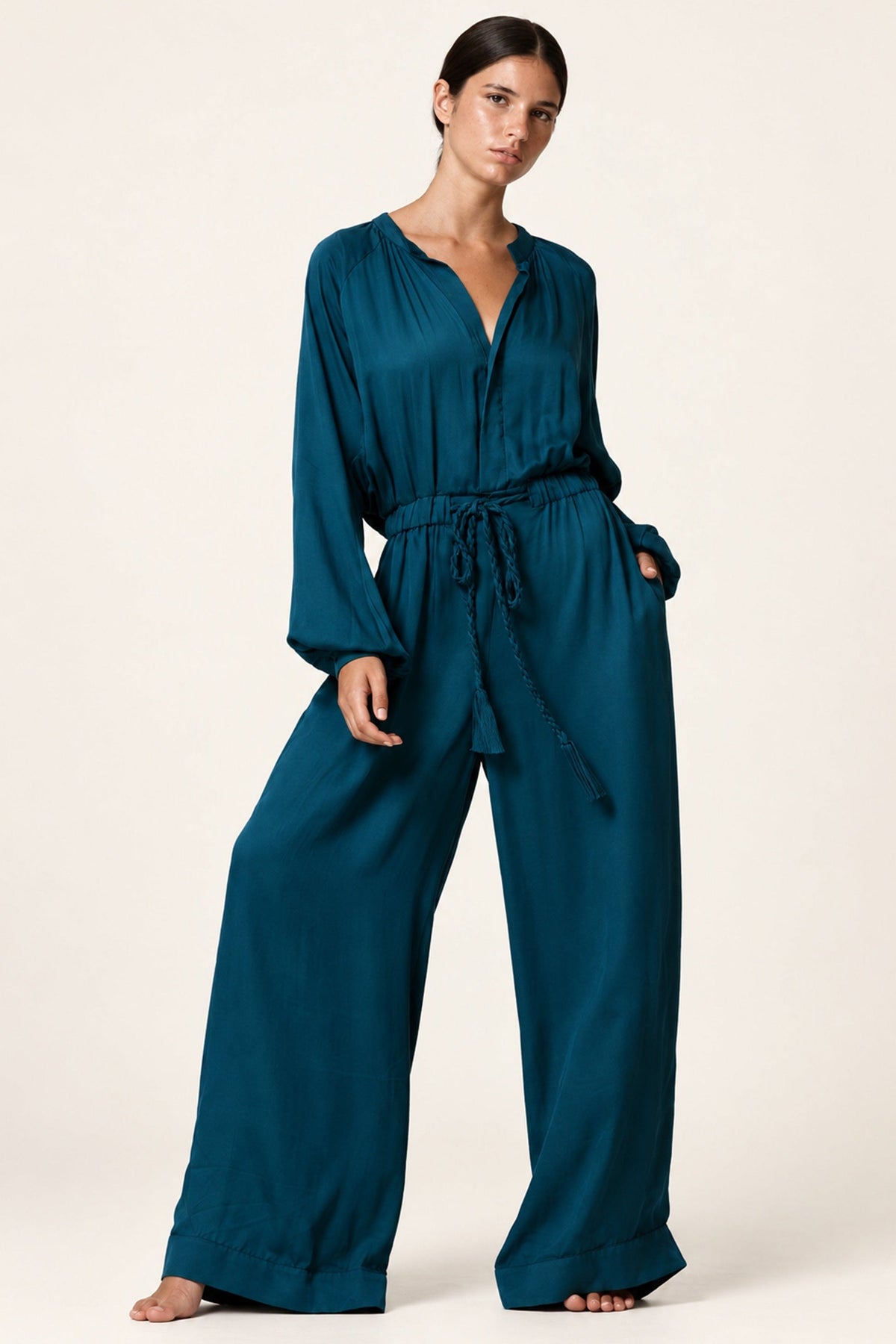 Thalia Jumpsuit - Nile Blue