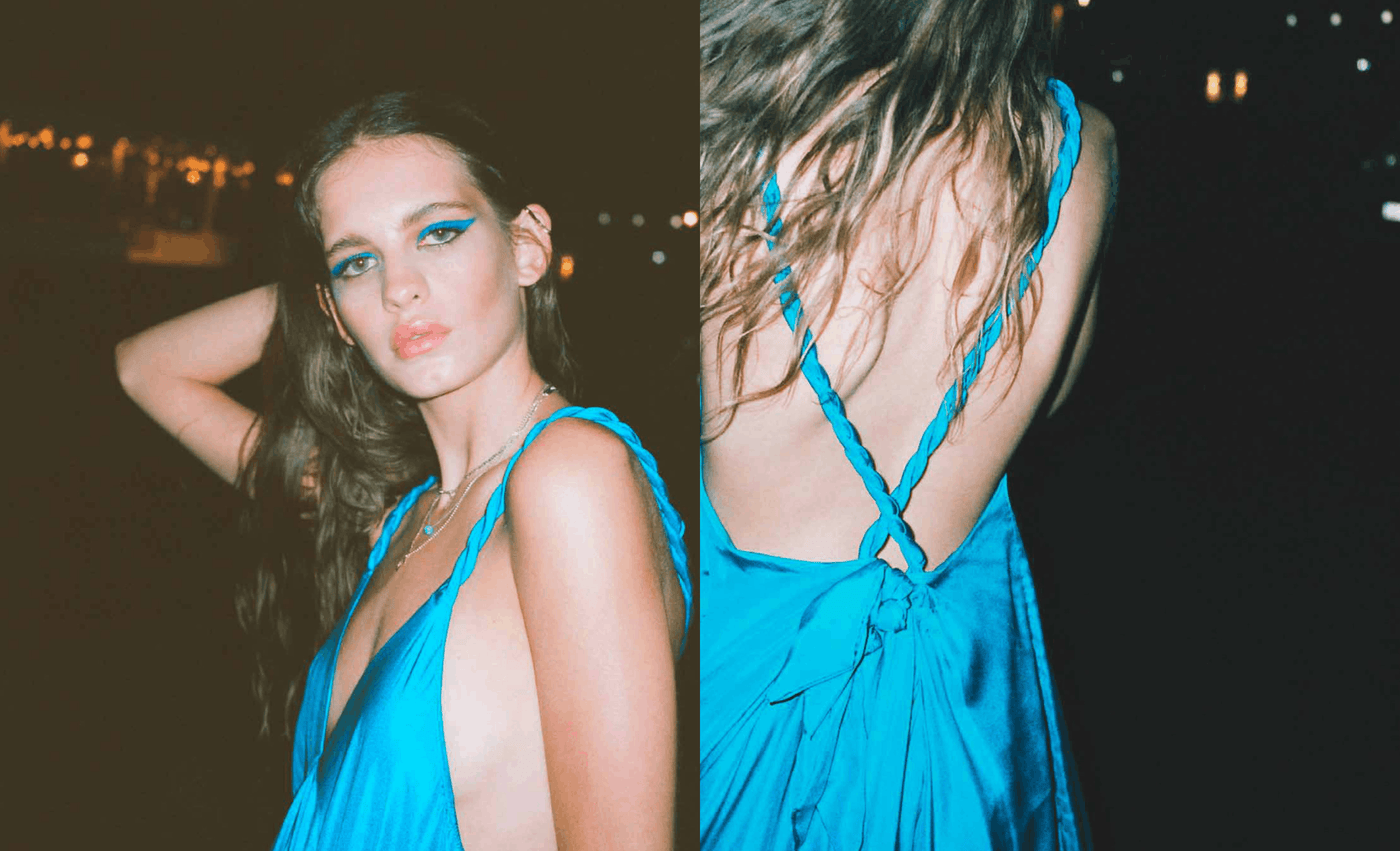 Aurora gown in Dark Aqua