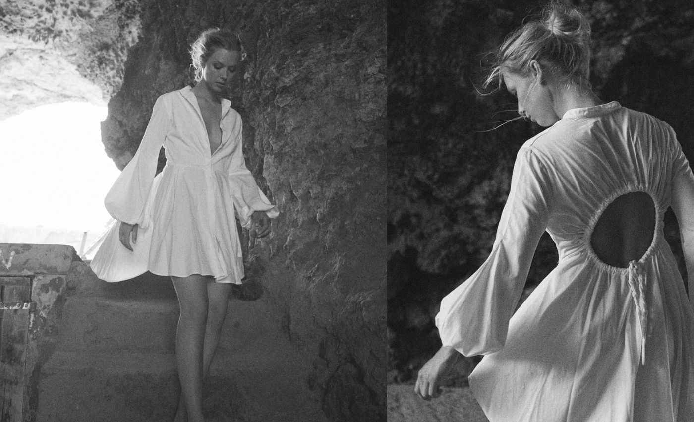 Mayfair Shirt dress in Eclipse White