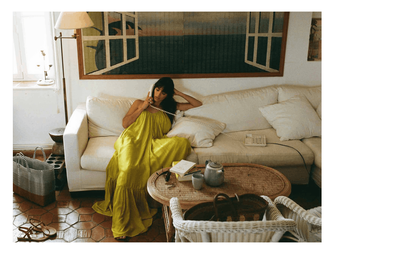 Brigitte Maxi in Acid Yellow