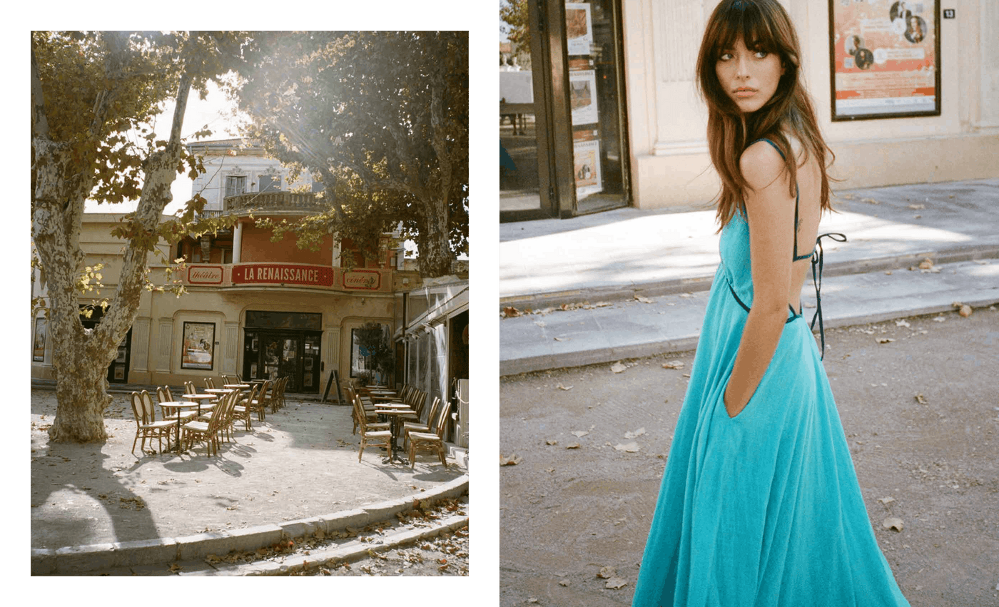 Dita Day Dress in Aqua