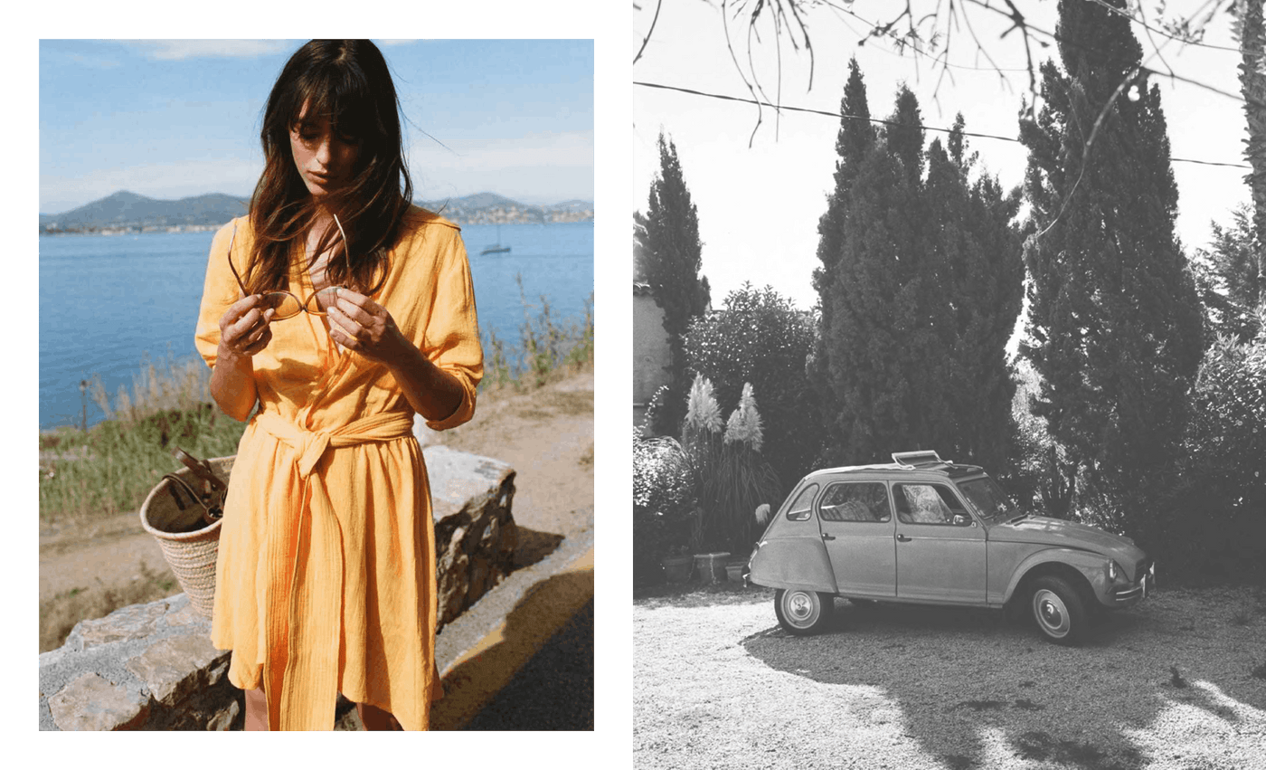 French Gaia Tunic in Pineapple Yellow