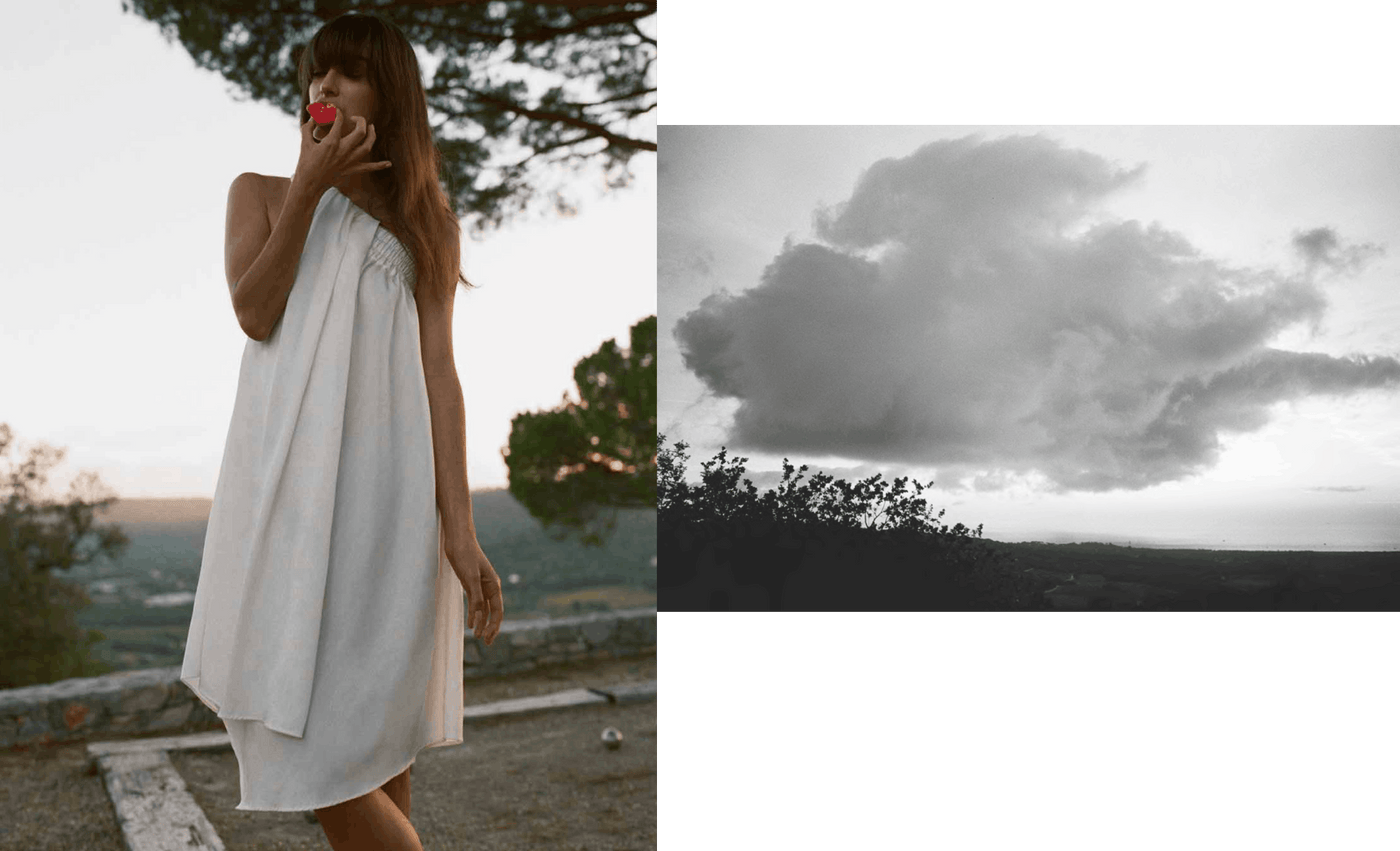 Serena Tunic in Ecru White