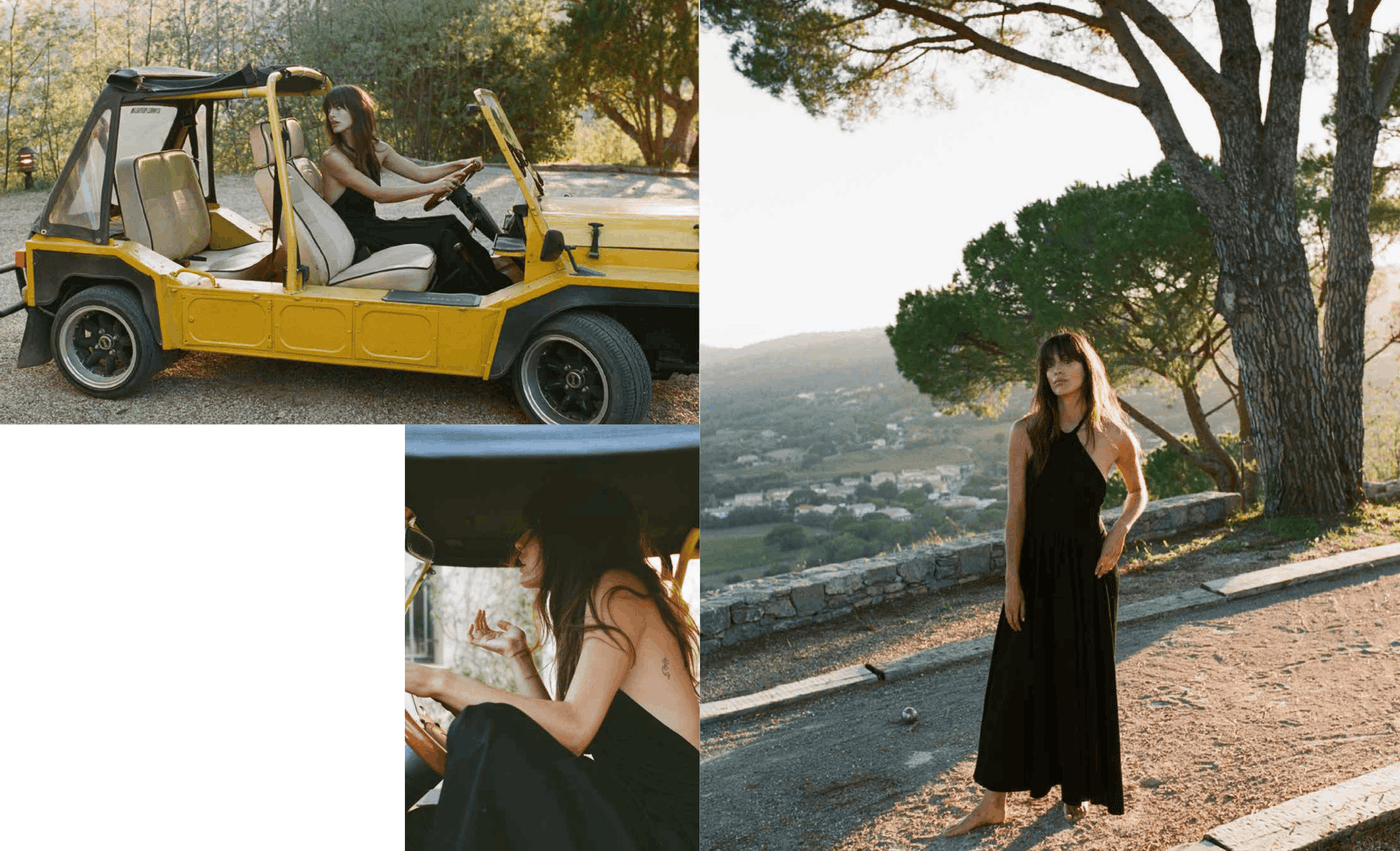 Ophelia Day Dress in Midnight Black