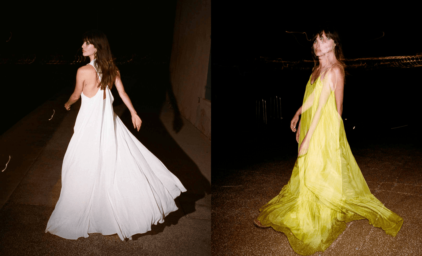 Brigitte Maxi in Acid Yellow